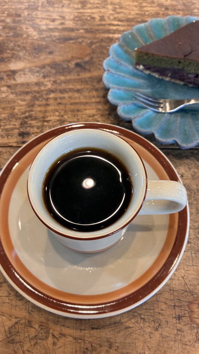 コーヒーとケーキ